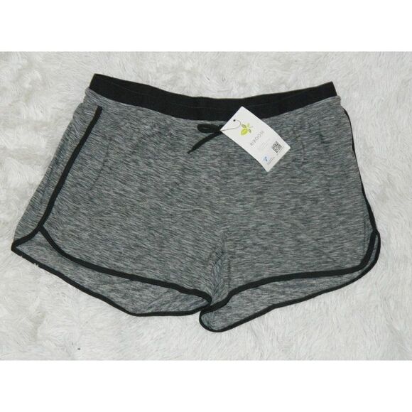 Riboom Shorts Gray Marbled Women's Running Active Double Layer Yoga Large - Picture 5 of 8